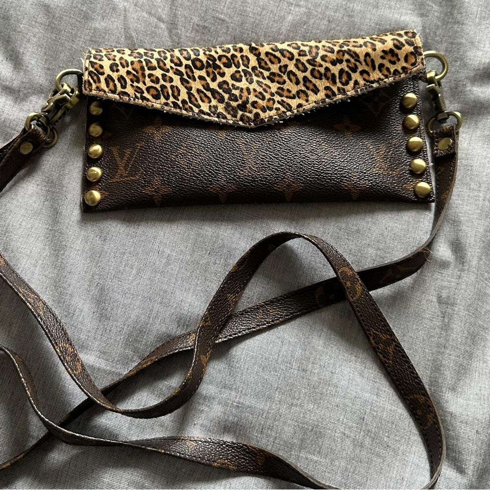 Repurposed Louis Vuitton wallet/crossbody